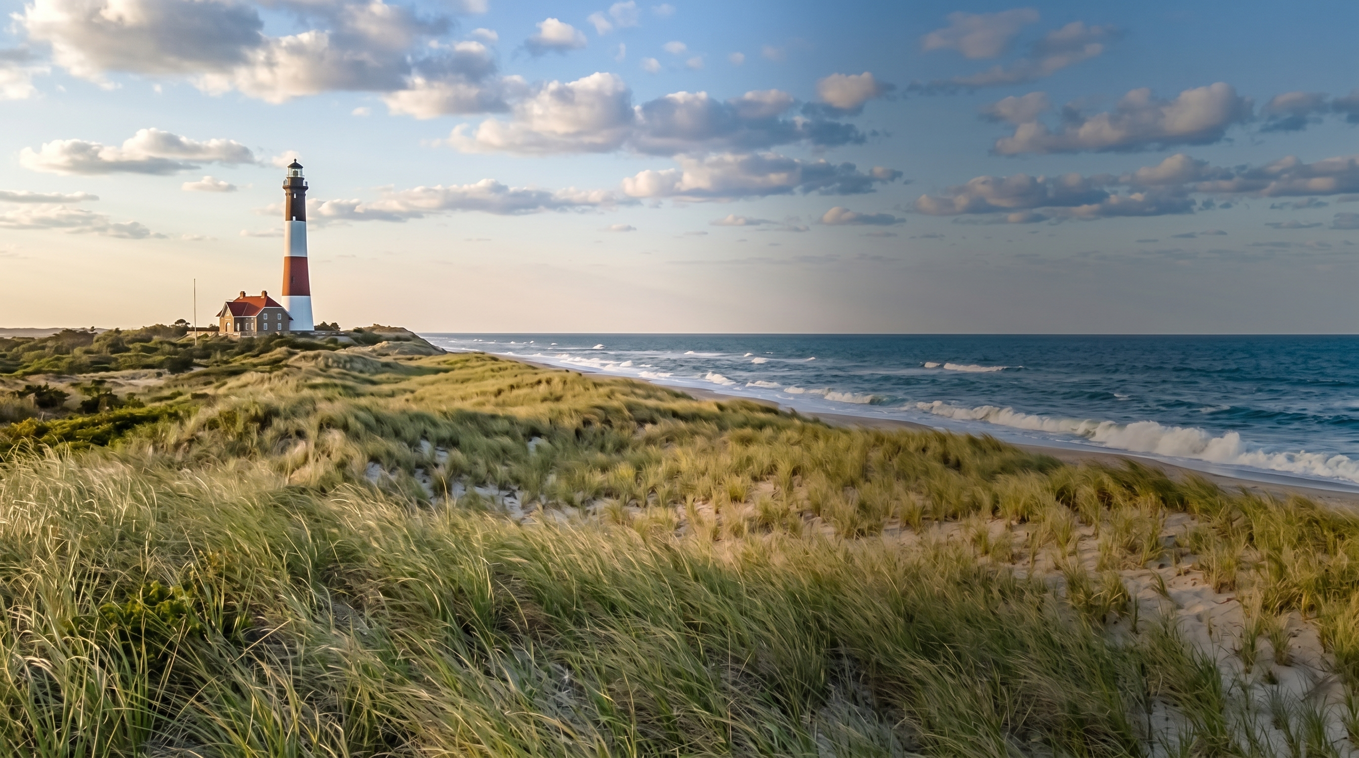 Fire Island Lighthouse over the dunes